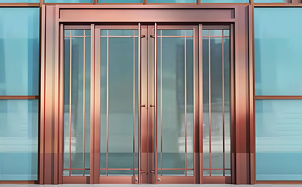 康县玻璃地弹门